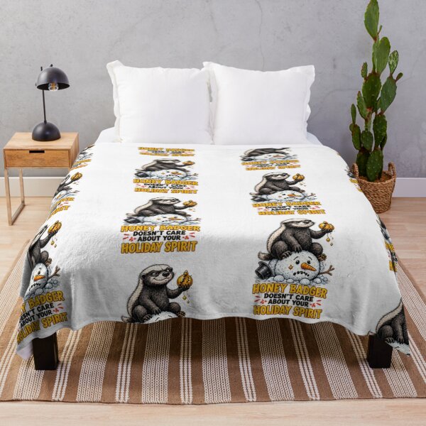 Item preview, Funny Honey Badger Holiday Spirit Christmas designed and sold by paintingnou.
