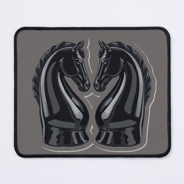 Item preview, Tribal Blue Chess Knights Art designed and sold by MargaretPolanco.