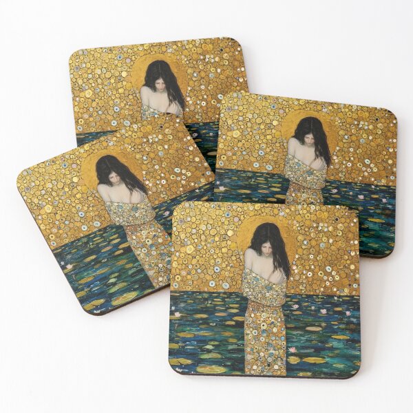 Item preview, Reflections of Serenity A Journey Through the Depths of Self-Discovery and Transformation Embodied in an Exquisite Pool of Gold and Floral Harmony designed and sold by Matt_Smith.