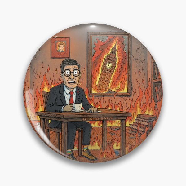 Item preview, This Is Fine - PM Andy Burnham Edition designed and sold by DoomLoopDesigns.