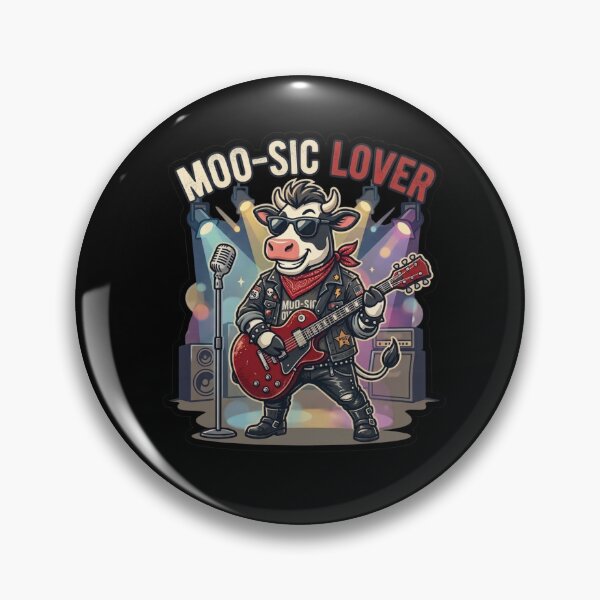Item preview, Moo-Sic Lover – Country Rock Cow designed and sold by Safe Haven Pets.