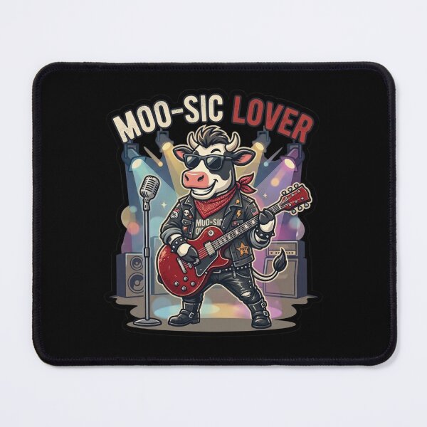 Item preview, Moo-Sic Lover – Country Rock Cow designed and sold by Safe Haven Pets.