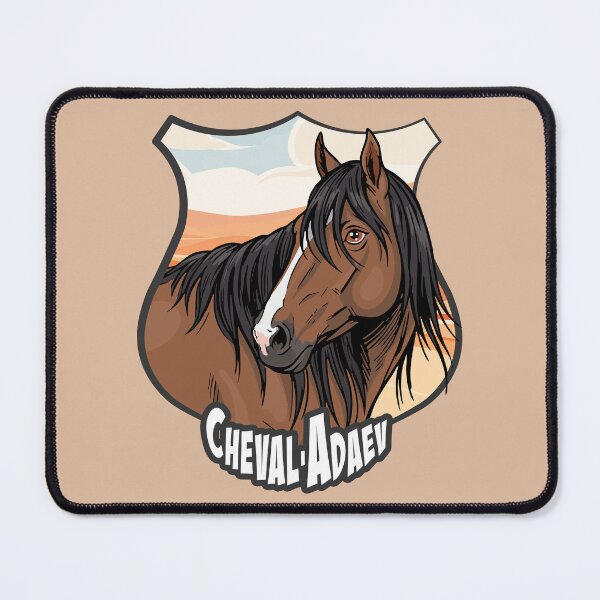 Item preview, The head of the Adaev Horse, a coat of arms and a landscape designed and sold by Cheval-de-coeur.