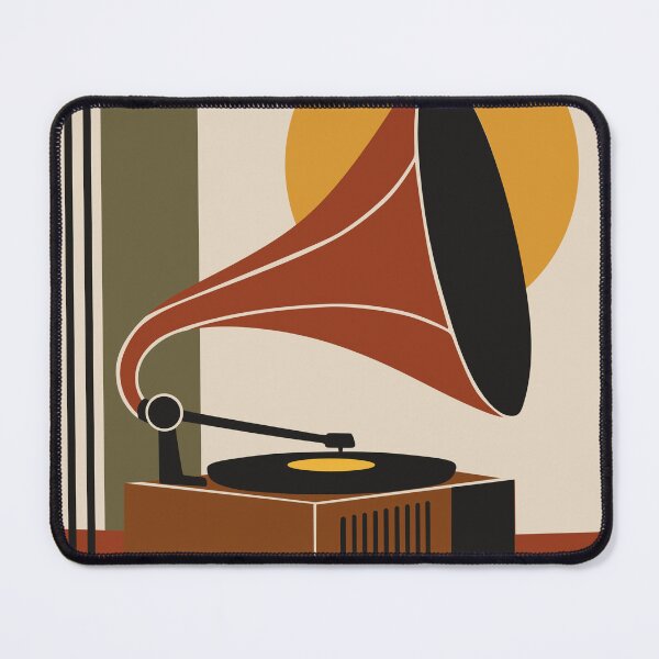 Item preview, Vintage Gramophone Art Print, Mid Century Modern Print, Retro Music Art, Bauhaus Record Player Print, Vinyl Lover Gift, Music Room Decor designed and sold by Studio pod Burom.