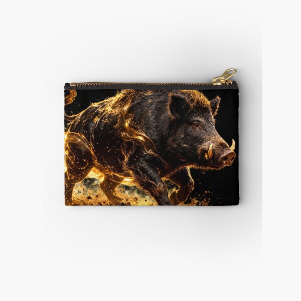 Item preview, Golden Fire Wild Boar - Mythical Beast designed and sold by TitiaDesign.