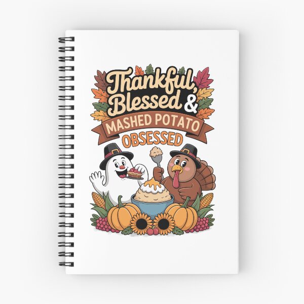 Item preview, Thankful Blessed And Mashed Potato Obsessed Funny Thanksgiving Turkey designed and sold by jkrphoto.