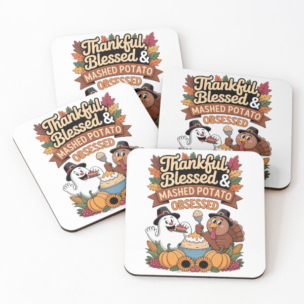 Item preview, Thankful Blessed And Mashed Potato Obsessed Funny Thanksgiving Turkey designed and sold by jkrphoto.