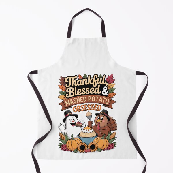 Item preview, Thankful Blessed And Mashed Potato Obsessed Funny Thanksgiving Turkey designed and sold by jkrphoto.