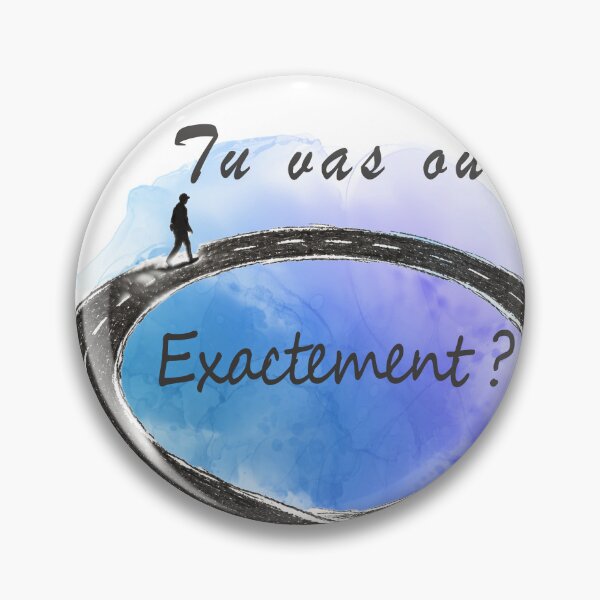Item preview, Tu Vas Où Exactement? – Minimalist Surreal Road Illustration designed and sold by TitiaDesign.