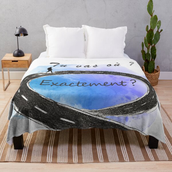 Item preview, Tu Vas Où Exactement? – Minimalist Surreal Road Illustration designed and sold by TitiaDesign.