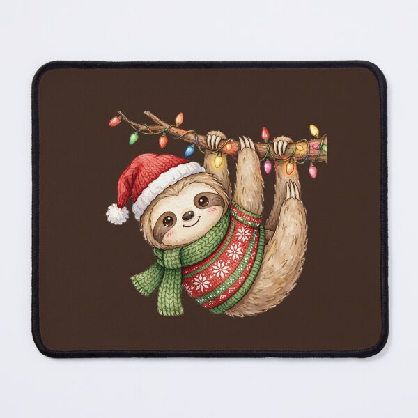 Item preview, Christmas Sloth Hanging with Holiday Cheer designed and sold by PunchDrop.