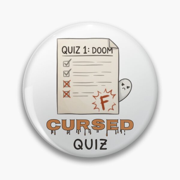 Item preview, Cursed Quiz Halloween Ghost designed and sold by ChernotytskaArt.