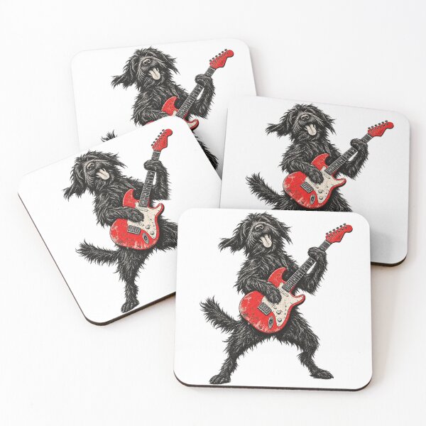 Item preview, Rock and Roll Doodle Dog Electric Guitar Music designed and sold by will freed18.