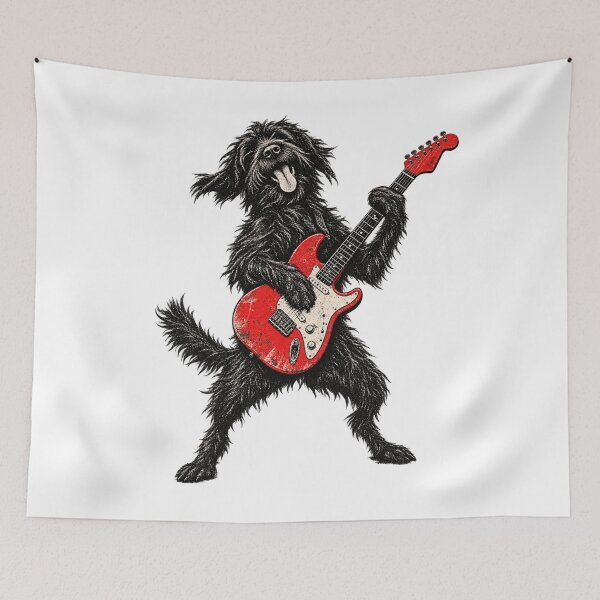 Artikelvorschau, Rock and Roll Doodle Dog E-Gitarrenmusik entworfen und verkauft von will freed18.