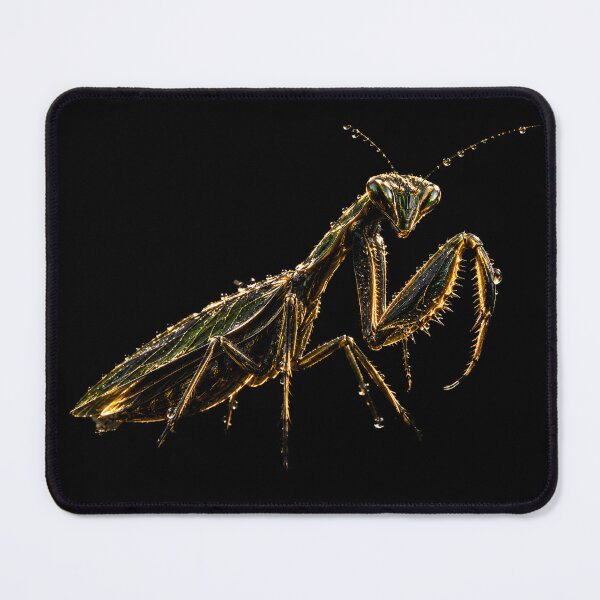 Item preview, Golden Praying Mantis - Dark Macro Art) designed and sold by TitiaDesign.