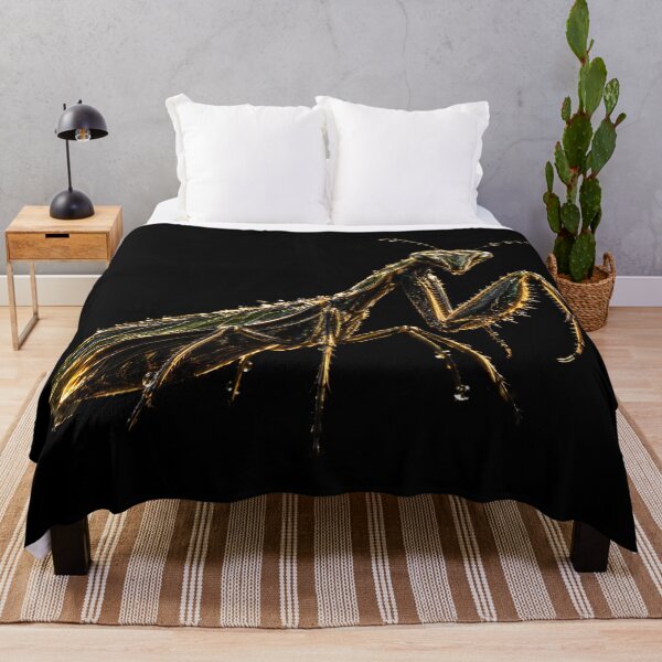 Item preview, Golden Praying Mantis - Dark Macro Art) designed and sold by TitiaDesign.