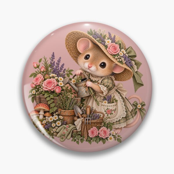 Item preview, Premium Cottagecore Garden Mouse Art – Vintage Botanical Storybook Print designed and sold by MagicMakerPh.