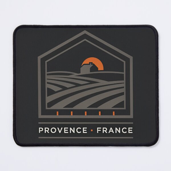 Item preview, Vintage House Frame Badge Provence France Lavender Fields Crest Vector designed and sold by Shutter-Dragon.