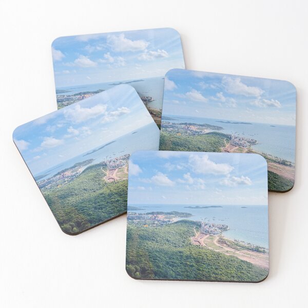 Item preview, Aerial View Of Tropical Island Coastline designed and sold by lamlamds.