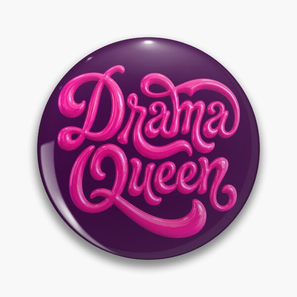 Item preview, Drama Queen 3D Pink Lettering designed and sold by Festive Bug.