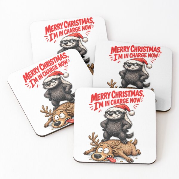 Item preview, Funny Honey Badger In Charge Christmas designed and sold by paintingnou.
