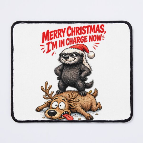 Item preview, Funny Honey Badger In Charge Christmas designed and sold by paintingnou.