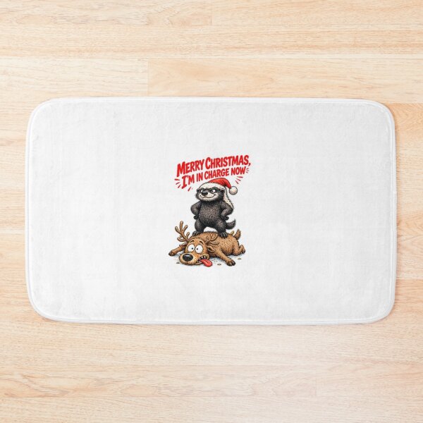 Item preview, Funny Honey Badger In Charge Christmas designed and sold by paintingnou.