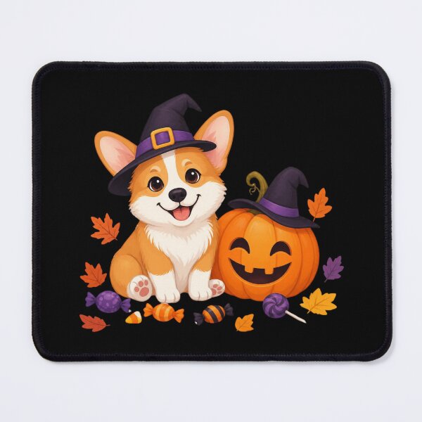 Item preview, Cute Halloween Corgi with Pumpkin Witch Hat- Spooky Season designed and sold by All About DigiCraft by Fedelina.