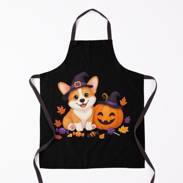 Item preview, Cute Halloween Corgi with Pumpkin Witch Hat- Spooky Season designed and sold by All About DigiCraft by Fedelina.