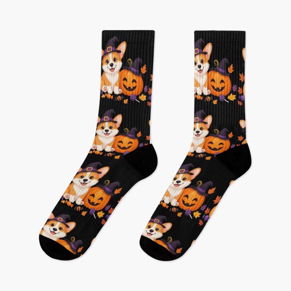 Item preview, Cute Halloween Corgi with Pumpkin Witch Hat- Spooky Season designed and sold by All About DigiCraft by Fedelina.