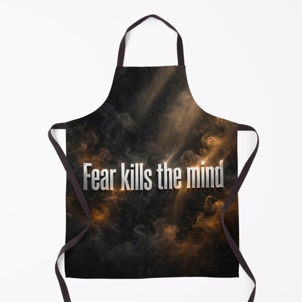 Item preview, Fear Kills The Mind Quote Typography Smoke Illustration designed and sold by Marcu Ioachim.