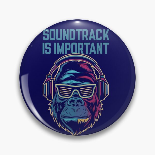 Item preview, For this Gorilla DJ design - Redbubble-ready:  Title: Soundtrack Is Important - Cool Gorilla DJ With Headphones and Shutter Shades designed and sold by the wellness script.