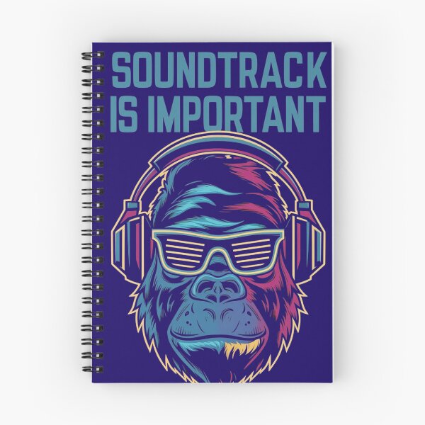 Item preview, For this Gorilla DJ design - Redbubble-ready:  Title: Soundtrack Is Important - Cool Gorilla DJ With Headphones and Shutter Shades designed and sold by the wellness script.