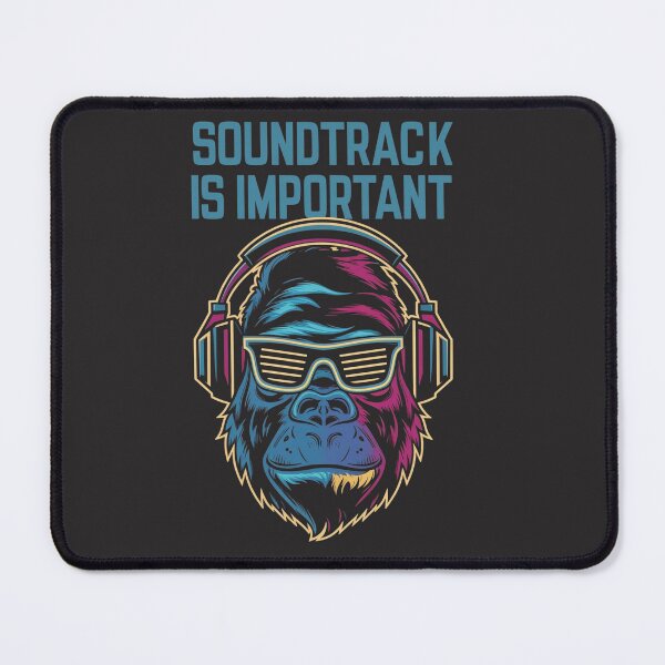 Item preview, For this Gorilla DJ design - Redbubble-ready: Title: Soundtrack Is Important - Cool Gorilla DJ With Headphones and Shutter Shades designed and sold by the wellness script.