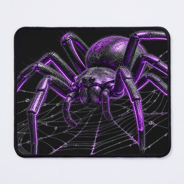 Item preview, Mystic Purple Spider - Gothic Neon Arachnid designed and sold by TitiaDesign.