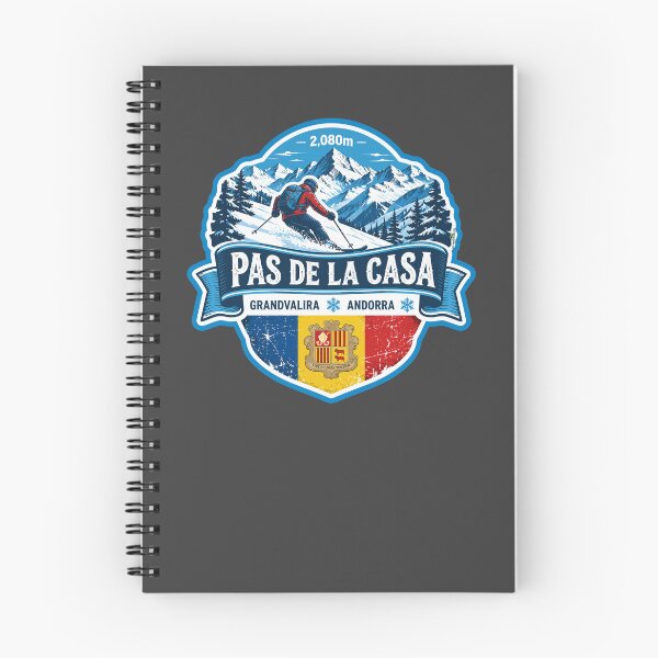 Item preview, Pas De La Casa Andorra Ski Skiing Sticker TShirt 01 designed and sold by OuterShellUK.