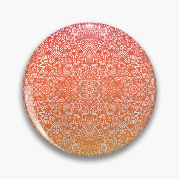 Item preview, Pink Orange Yellow Sunset Gradient Mandala Pattern designed and sold by FioreDiCiliegio.
