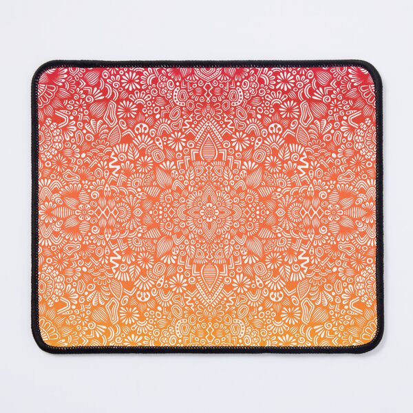 Item preview, Pink Orange Yellow Sunset Gradient Mandala Pattern designed and sold by FioreDiCiliegio.