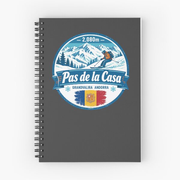 Item preview, Pas De La Casa Andorra Ski Skiing Sticker TShirt 02 designed and sold by OuterShellUK.