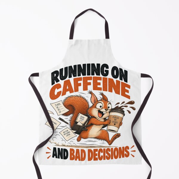 Item preview, Running on Caffeine and Bad Decisions – Chaotic Squirrel designed and sold by Furflix.