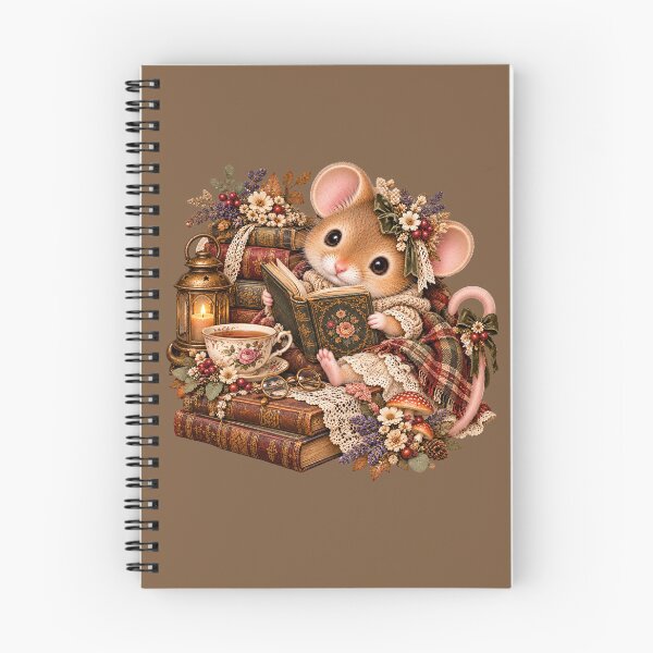 Item preview, Premium Cottagecore Bookish Dormouse Art – Vintage Storybook Print designed and sold by MagicMakerPh.