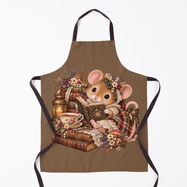 Item preview, Premium Cottagecore Bookish Dormouse Art – Vintage Storybook Print designed and sold by MagicMakerPh.