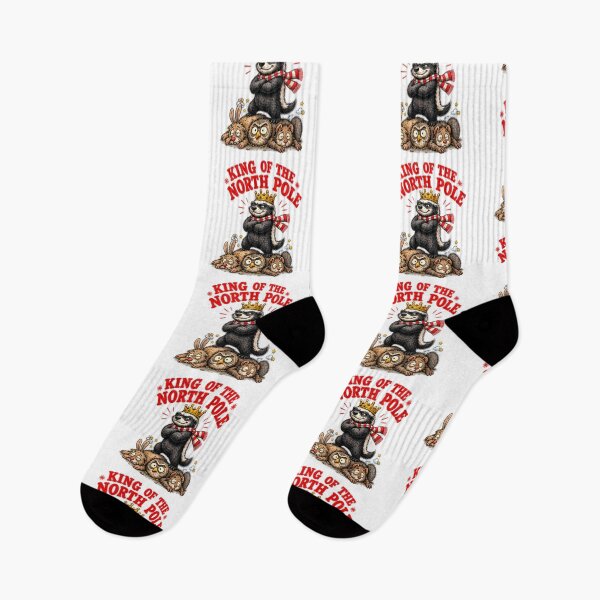 Item preview, Funny Honey Badger King of North Pole Christmas designed and sold by paintingnou.