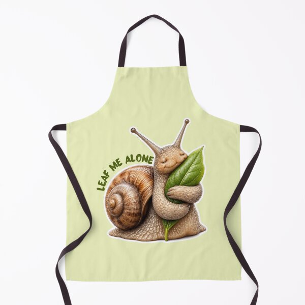 Item preview, Funny Snail Leaf Me Alone Humor Sticker designed and sold by KaBaRen.