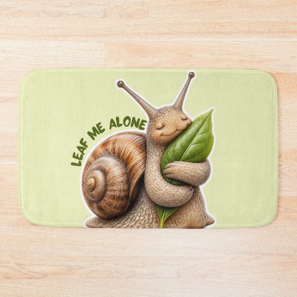 Item preview, Funny Snail Leaf Me Alone Humor Sticker designed and sold by KaBaRen.