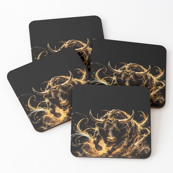 Item preview, Black & Gold Bull — Mystical Force designed and sold by TitiaDesign.