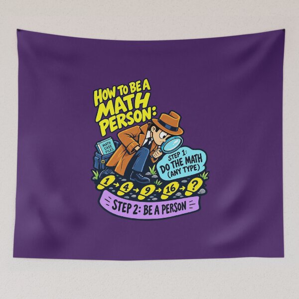 Item preview, How to Be a Math Person – Math Teacher Detective. designed and sold by Endless7Art.