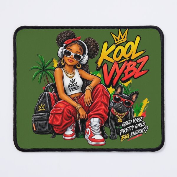 Item preview, Kool Vybz Pretty Girls Big Energy Cute Black Girl Magic Art designed and sold by digitalbob60.