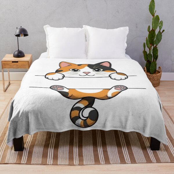 Item preview, Cute Peeking Calico Cat Split Monogram designed and sold by PetalsPaws.