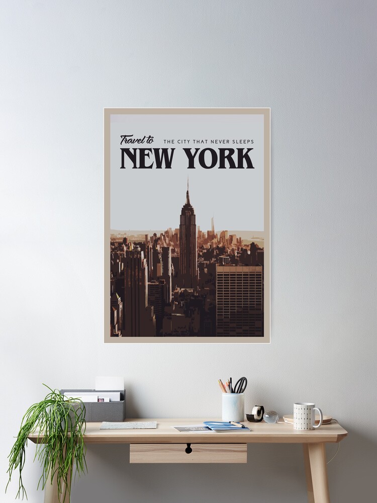 Thumbnail 1 of 3, Poster, New York designed and sold by CallumGardiner.